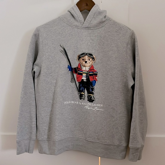 Polo Ralph Lauren Other - Polo bear by Ralph Lauren Gray skier hoodie